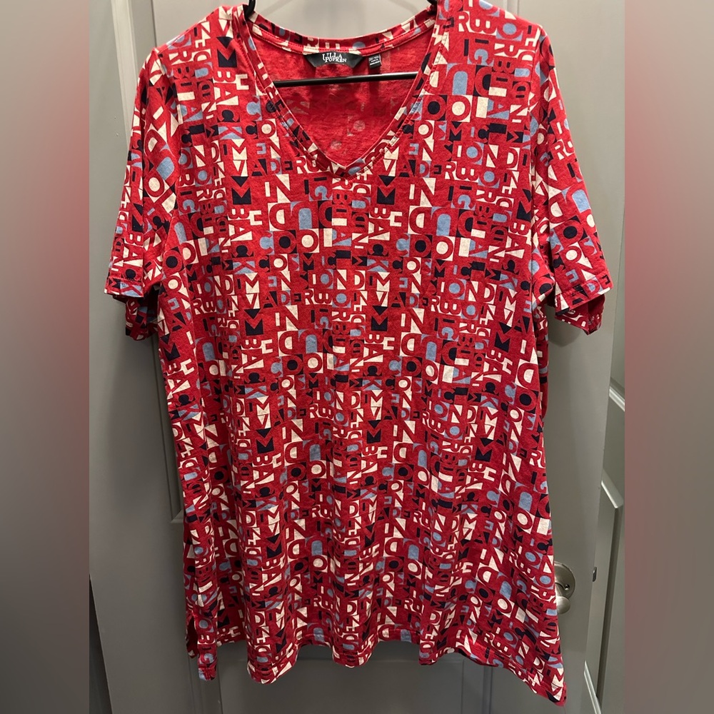 Ulla Popken Size 16/18 V-neck Tunic EUC